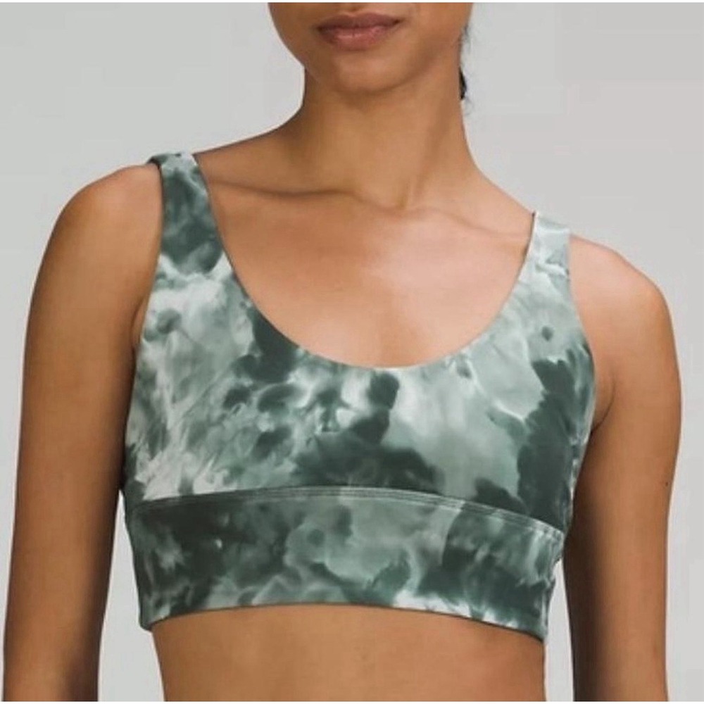 Lululemon Align Reversible Bra | Diamond Dye Light Sage Medium Olive | 4
